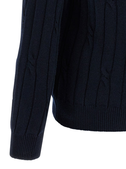 Braided wool polo shirt Polo