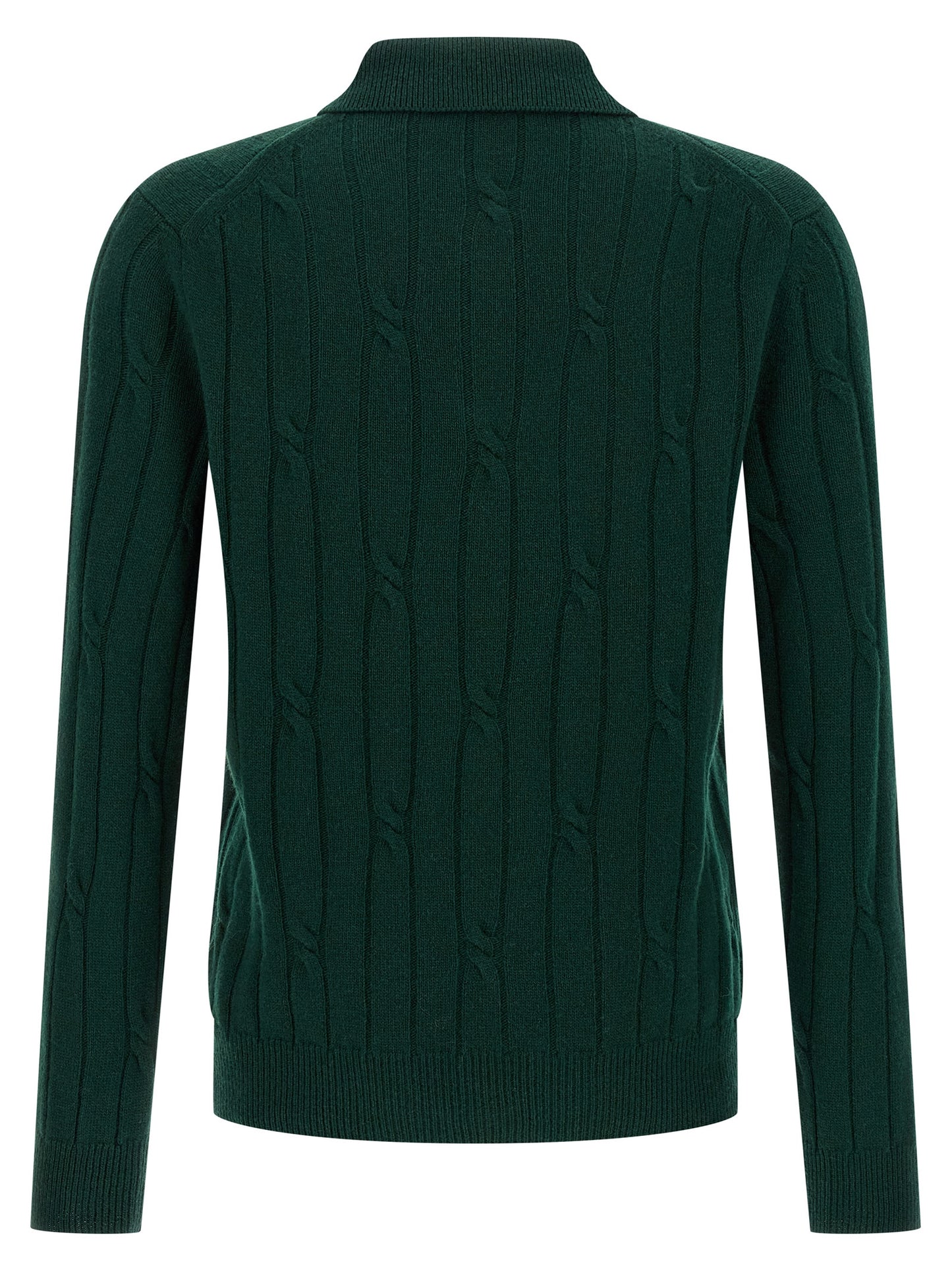 Braided wool polo shirt Polo