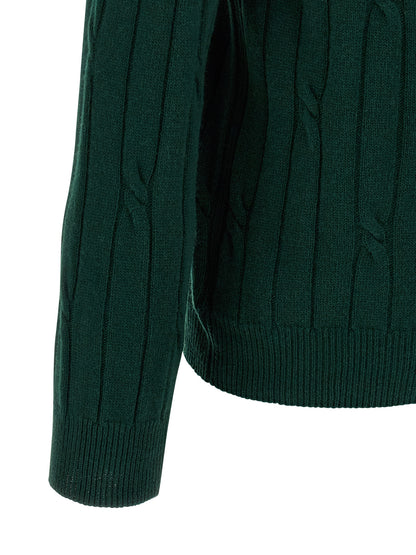 Braided wool polo shirt Polo