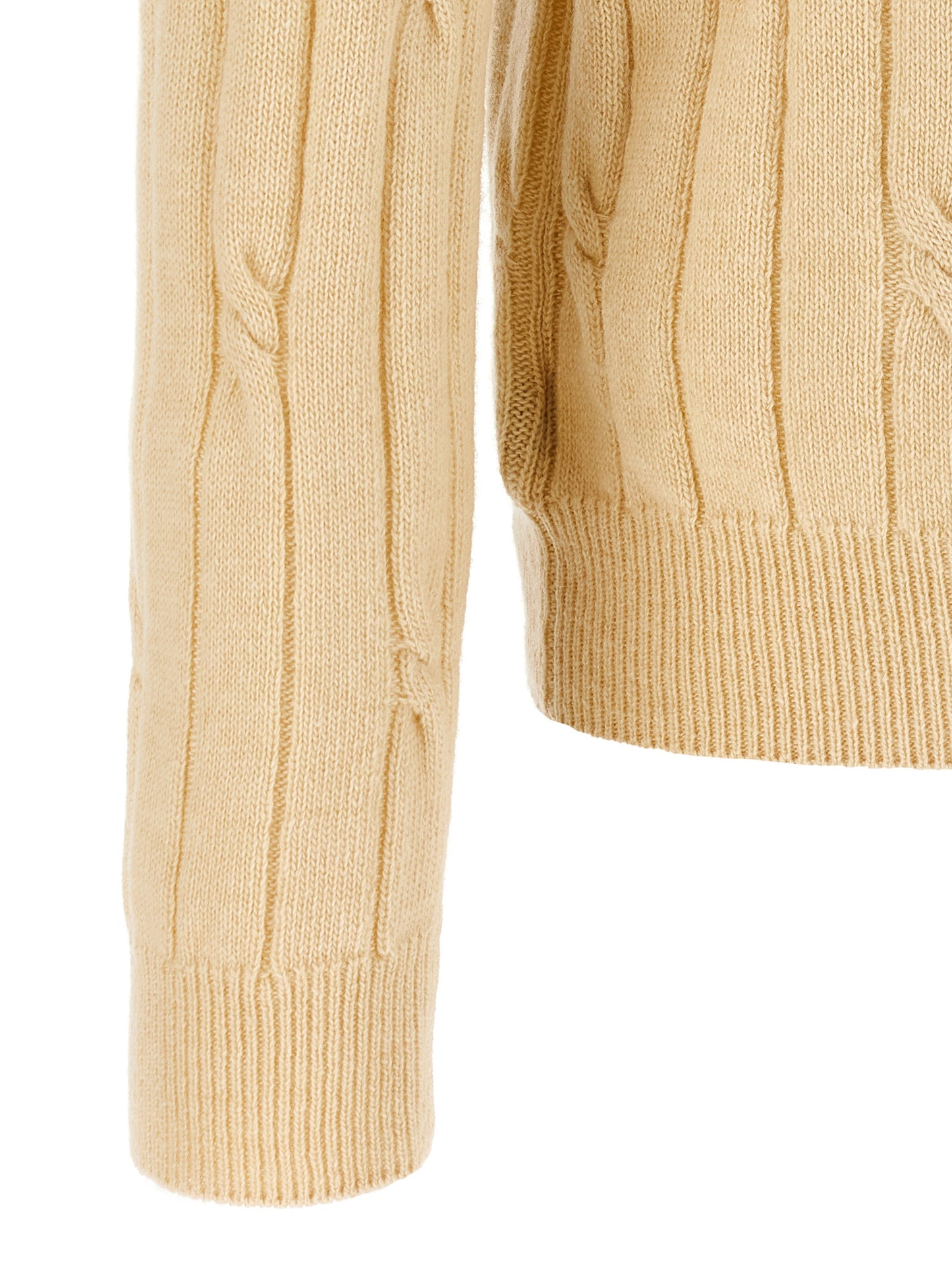Braided wool polo shirt Polo
