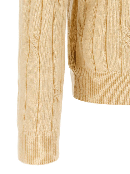 Braided wool polo shirt Polo