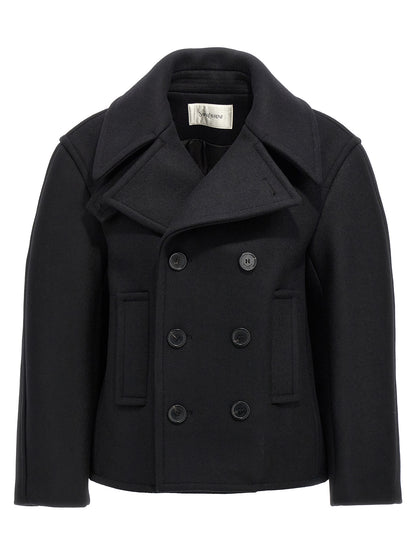 Oversized caban coat Coats, trench coats