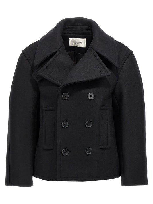 Oversized caban coat Coats, trench coats