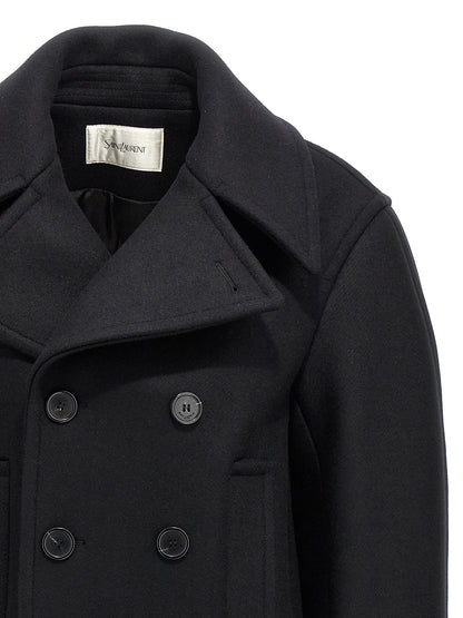 Oversized caban coat Coats, trench coats
