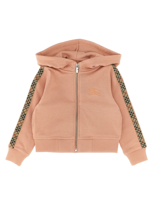 'Elin Check Tape' hoodie Sweatshirt