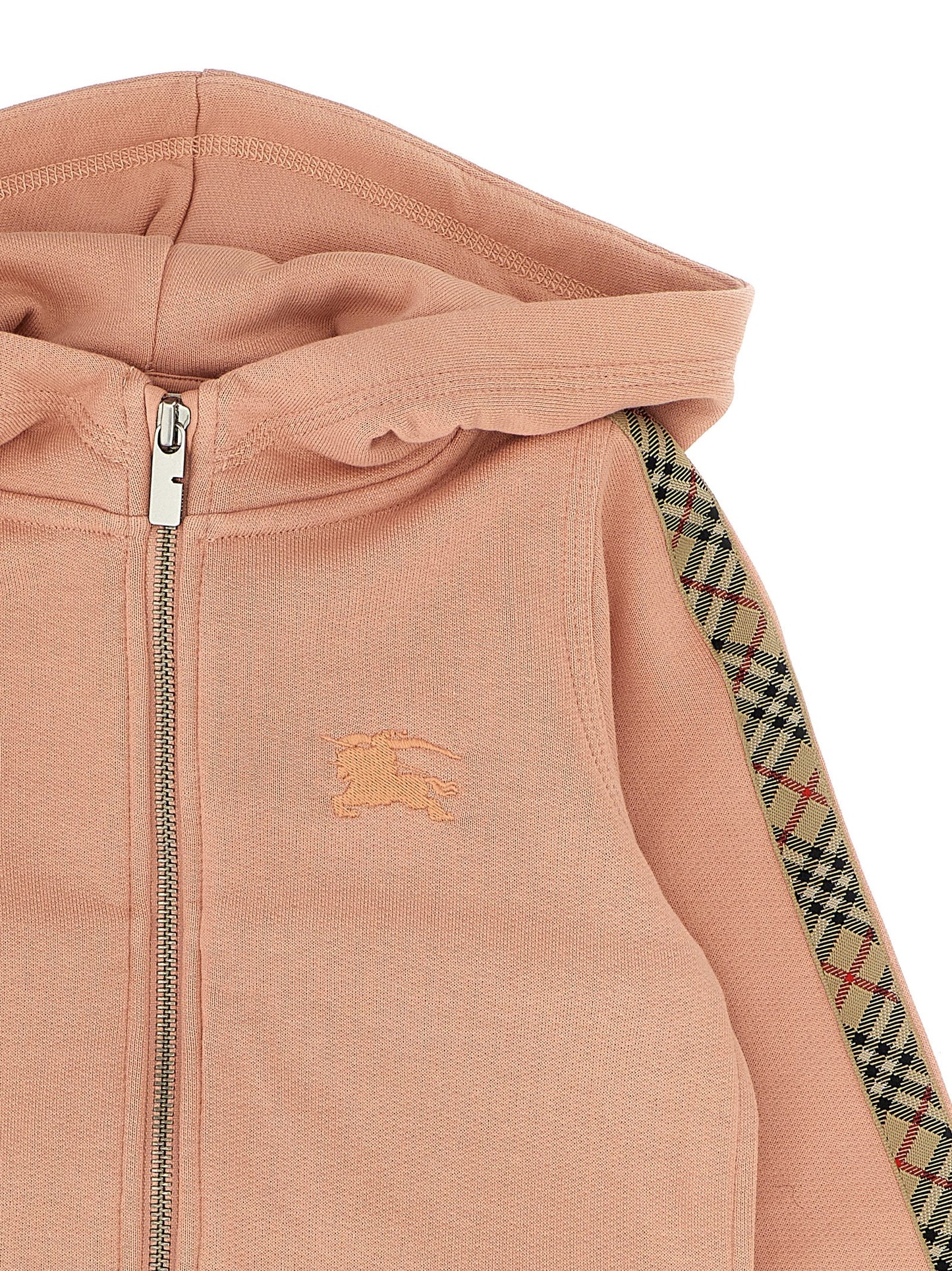 'Elin Check Tape' hoodie Sweatshirt