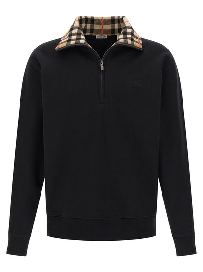 'Check' neck sweatshirt Sweatshirt