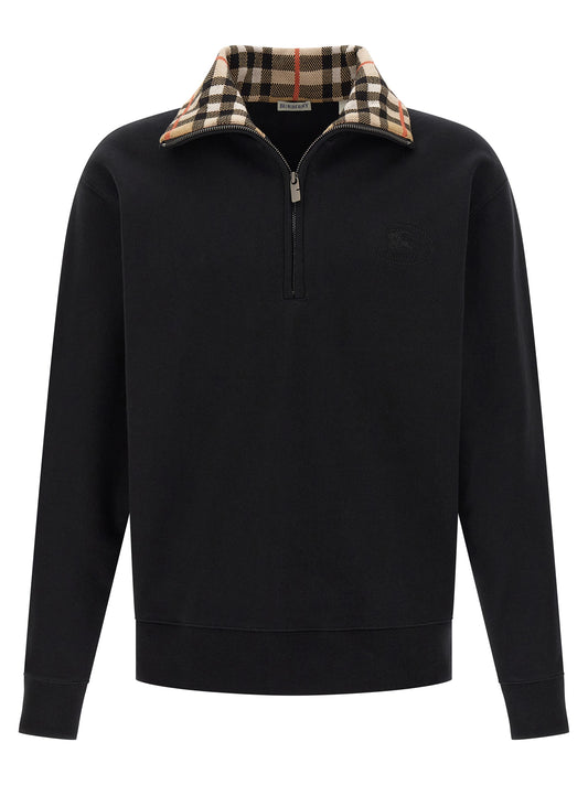 'Check' neck sweatshirt Sweatshirt