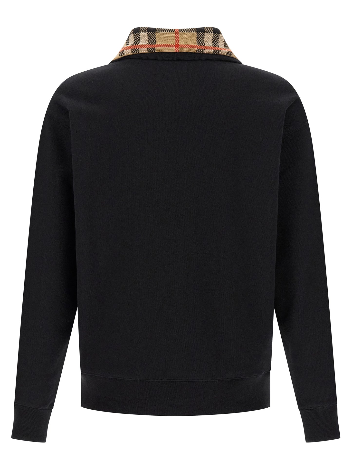 'Check' neck sweatshirt Sweatshirt