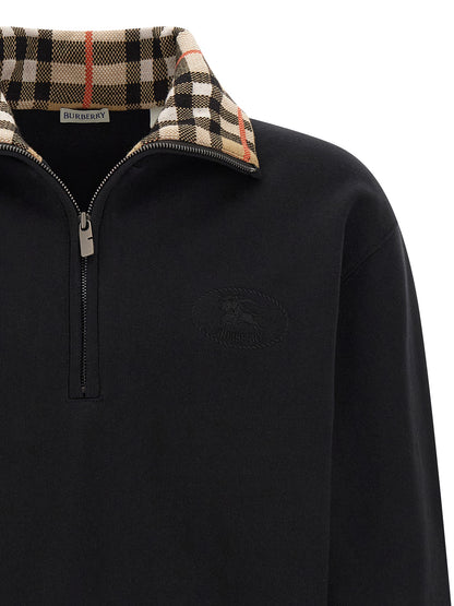 'Check' neck sweatshirt Sweatshirt