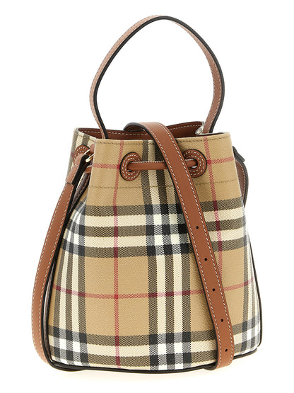Check bucket bag Crossbody bags
