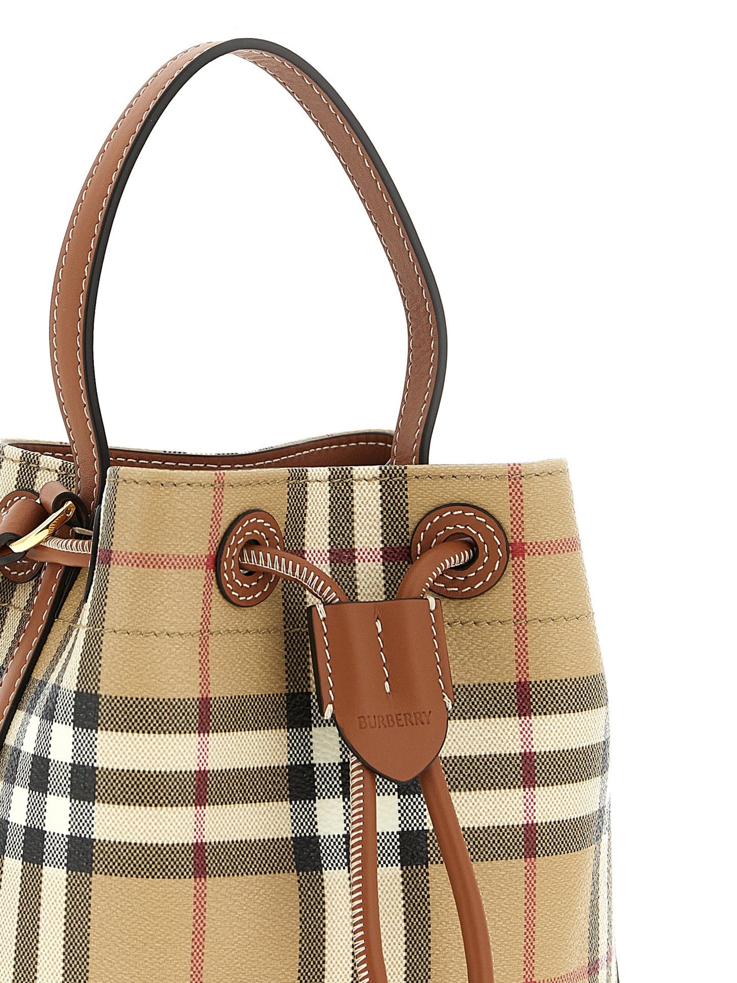 Check bucket bag Crossbody bags
