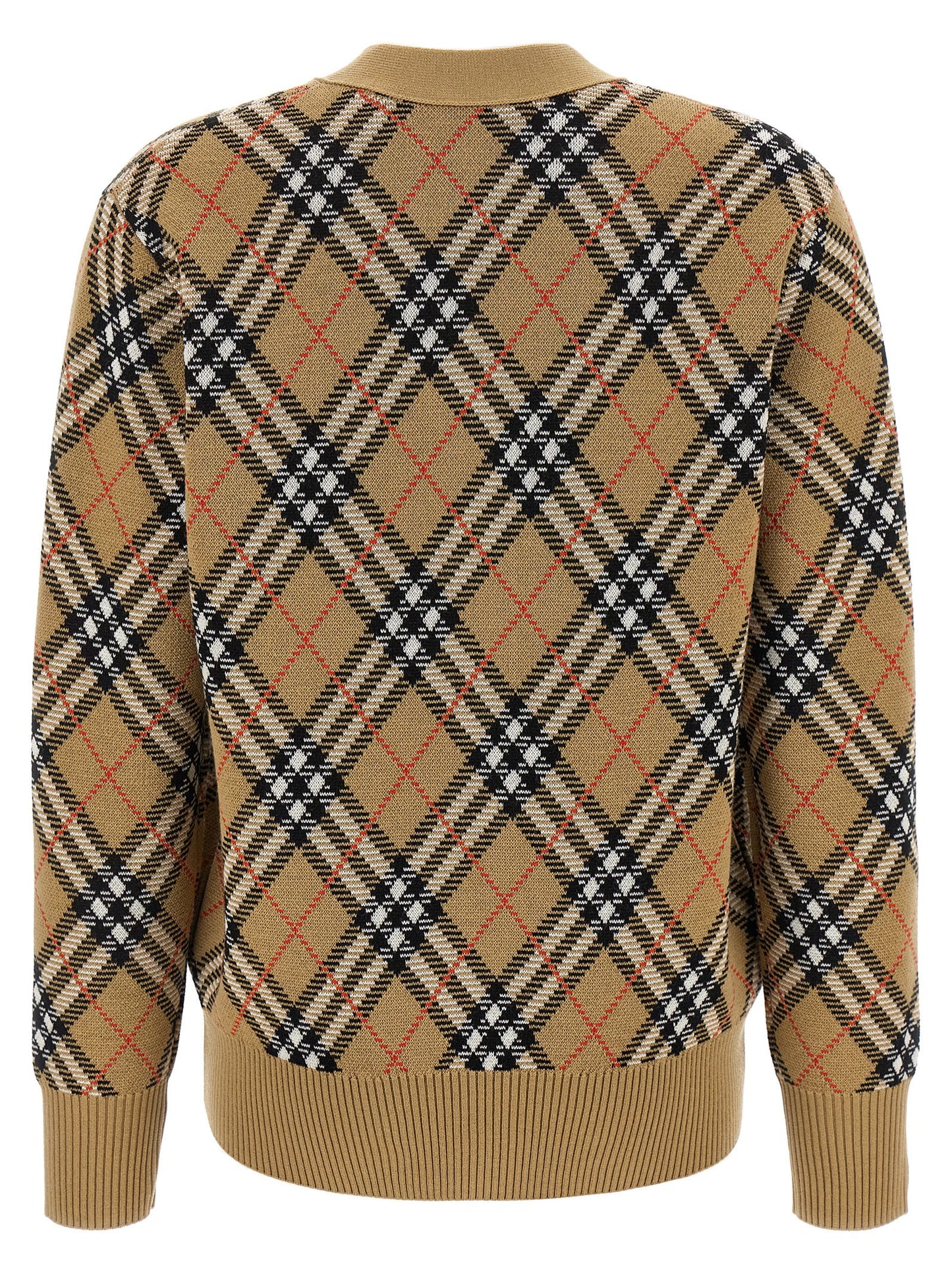 Cardigan Burberry Check Sweater, cardigans