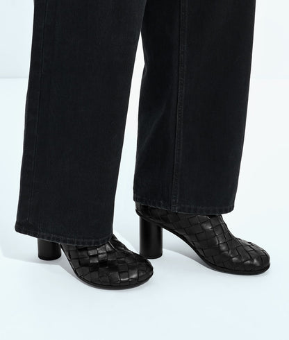 Bottega Veneta Stivaletto intrecciato atomic kitten heel 7,5 cm