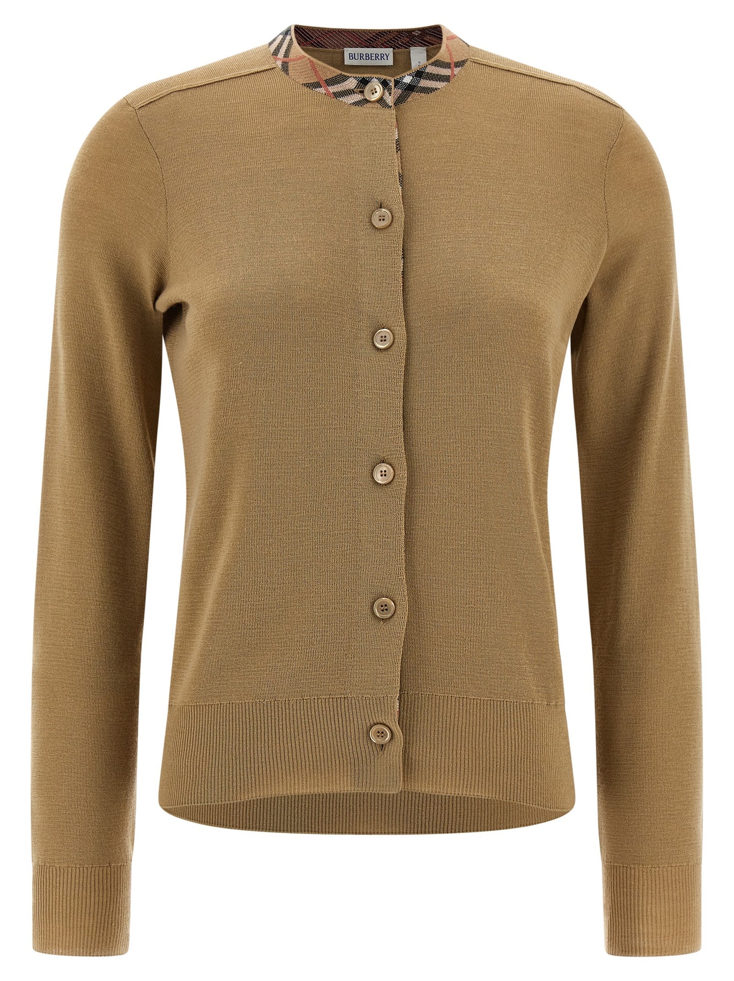 Check insert cardigan Sweater, cardigans