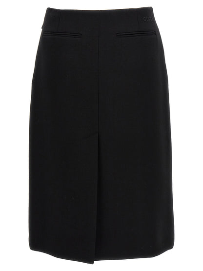 Crêpe skirt Skirts