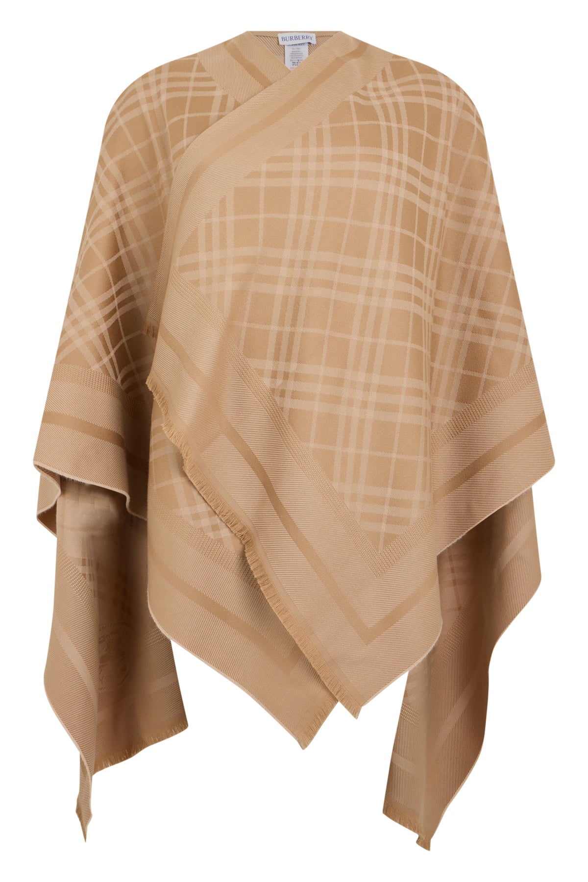 Burberry tartan poncho
