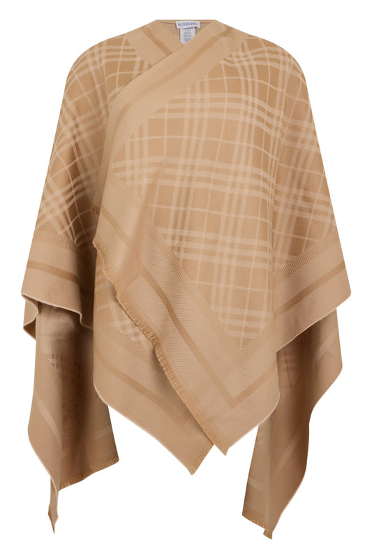 Burberry tartan poncho