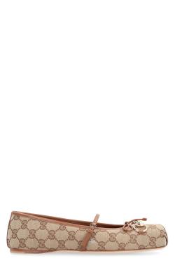 Gucci Fabric ballet flats with logo