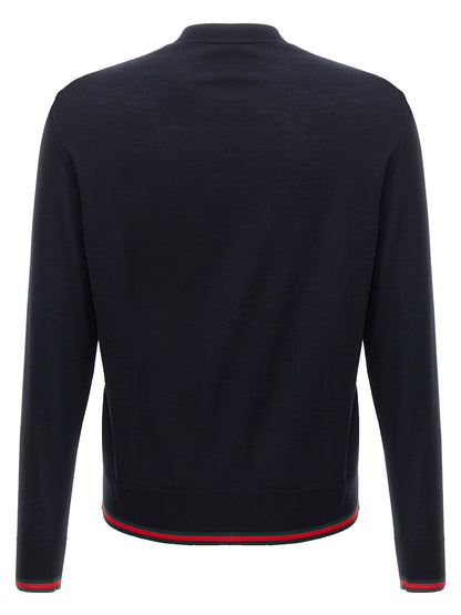 Web ribbon cardigan Sweater, cardigans