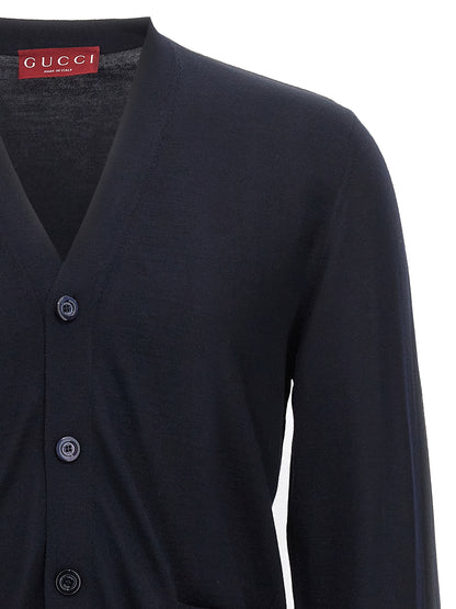 Web ribbon cardigan Sweater, cardigans