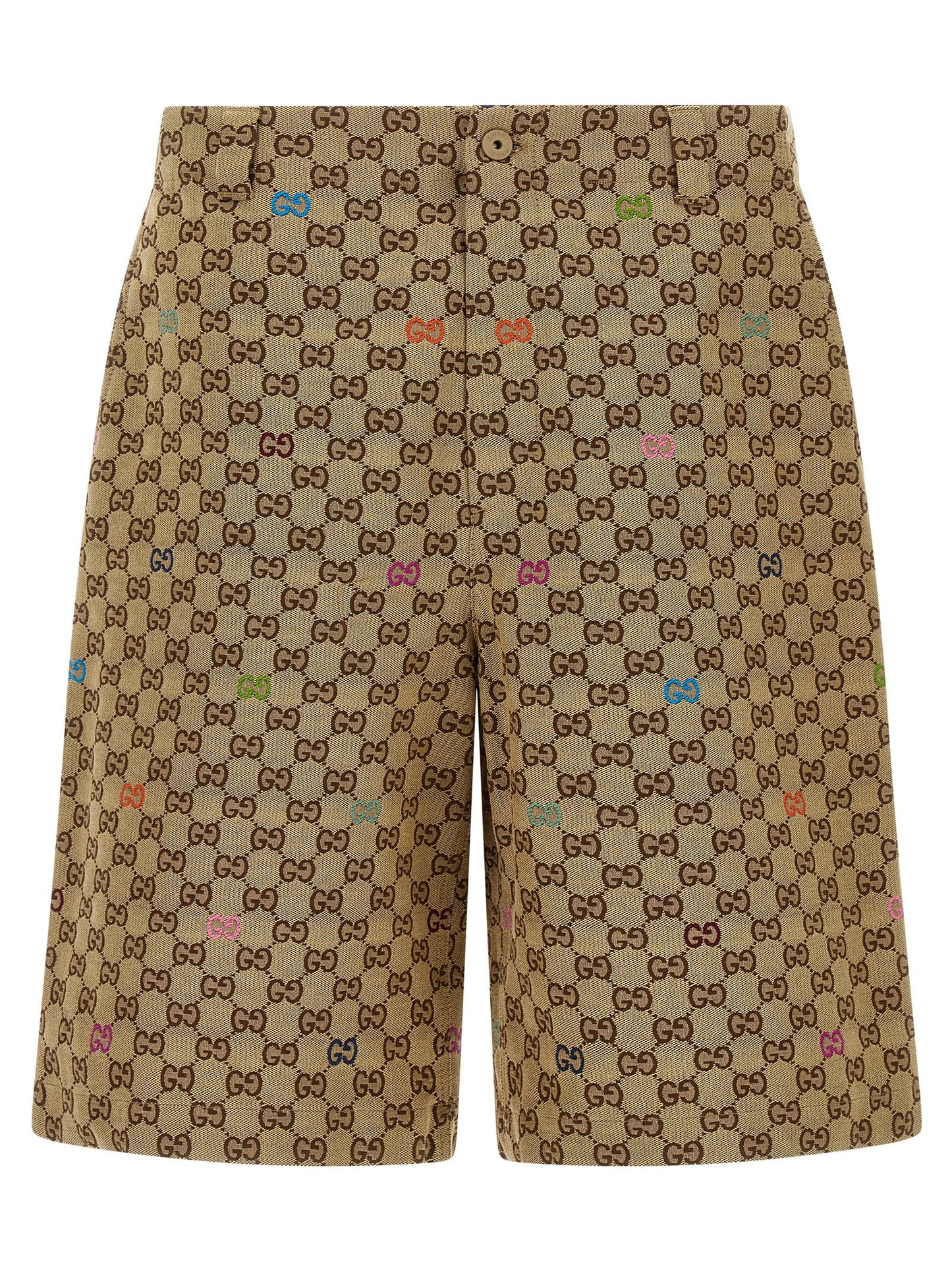 Multicolor fil coupé bermuda shorts Bermuda, short