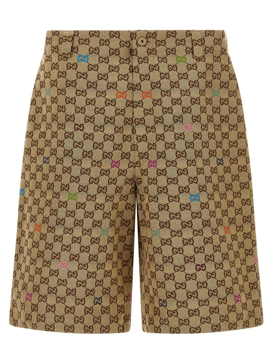 Multicolor fil coupé bermuda shorts Bermuda, short