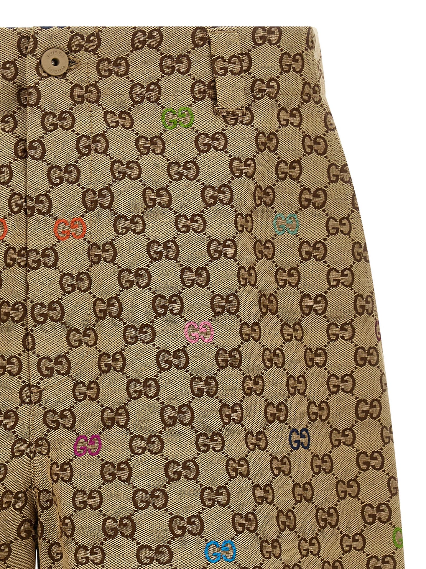Multicolor fil coupé bermuda shorts Bermuda, short