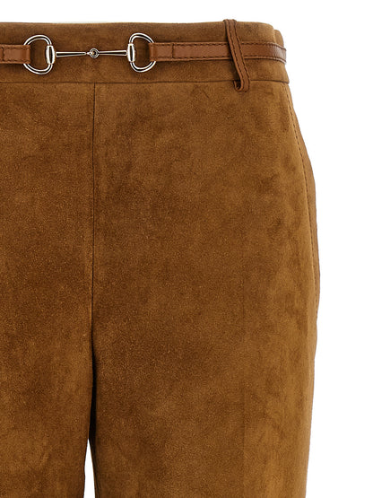 Suede pants Pants
