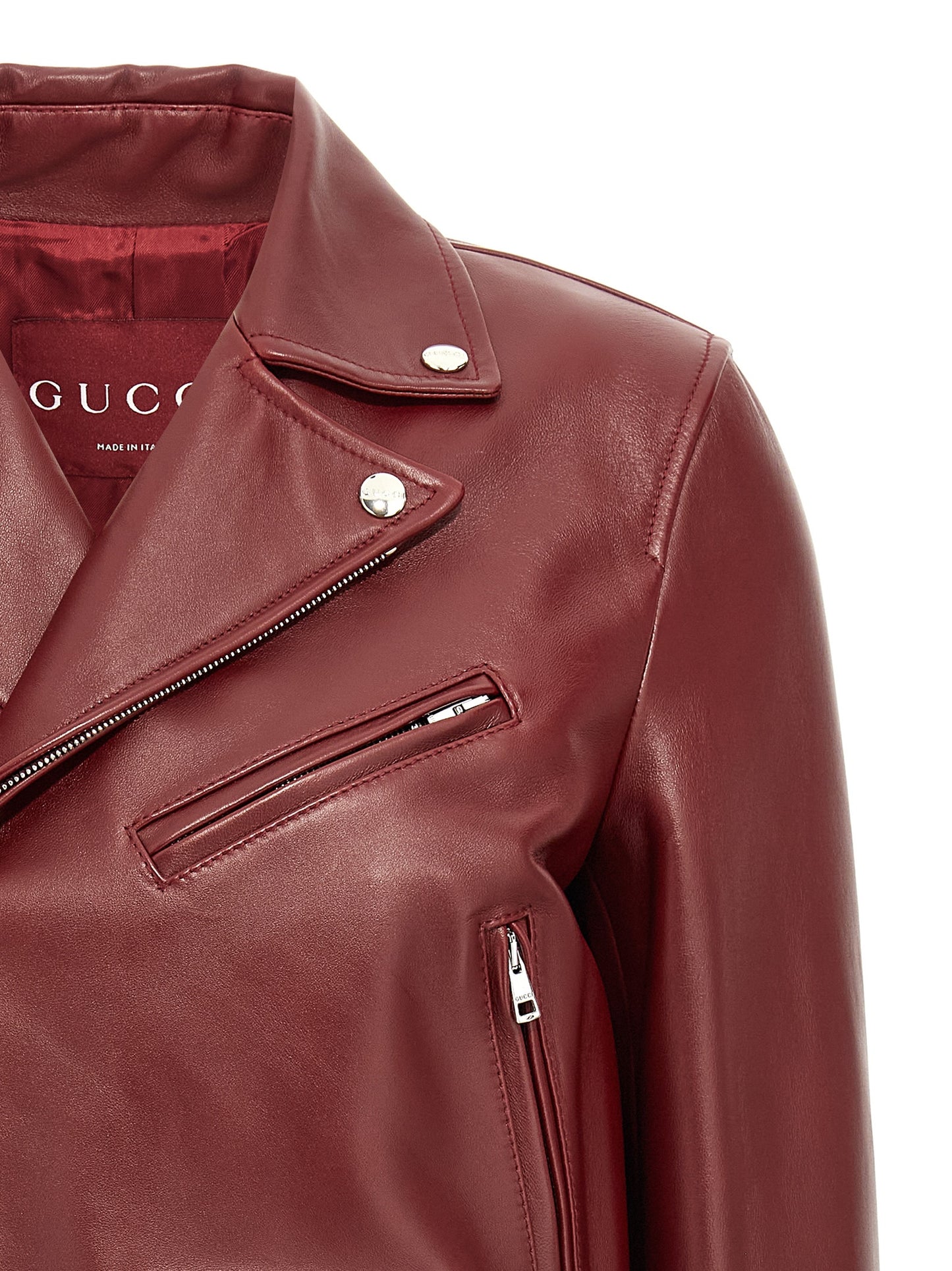 Leather biker jacket Casual jackets, parka
