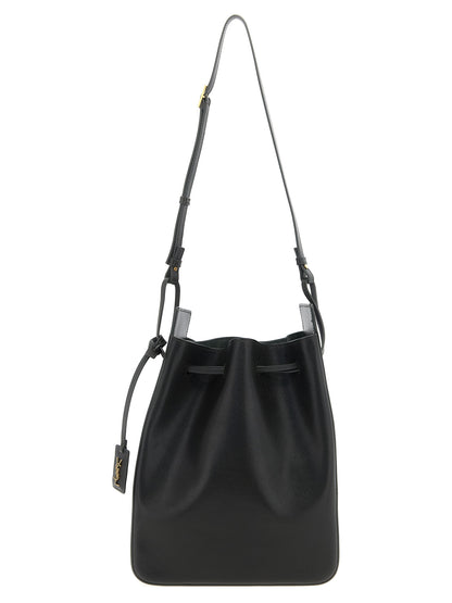 Large leather bucket bag Crossbody bags