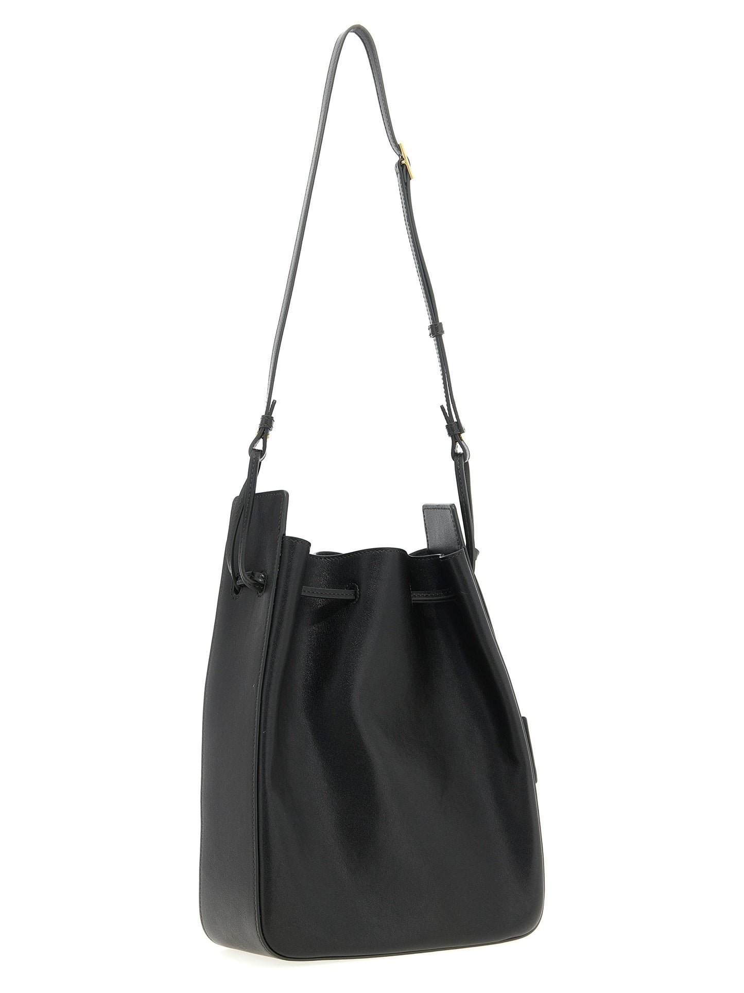 Large leather bucket bag Crossbody bags
