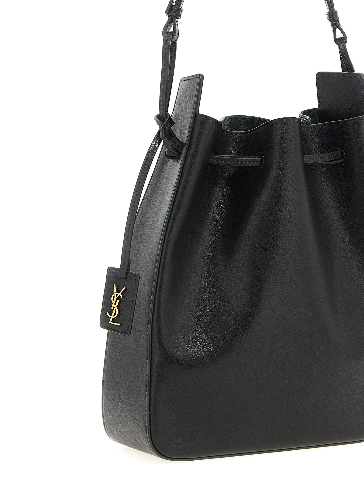 Large leather bucket bag Crossbody bags