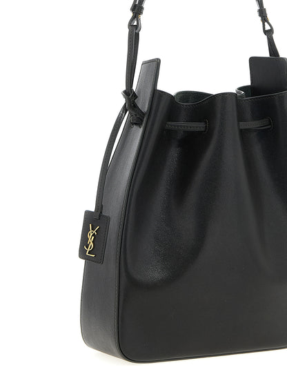 Large leather bucket bag Crossbody bags