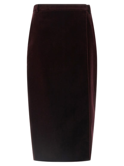 Velvet skirt Skirts