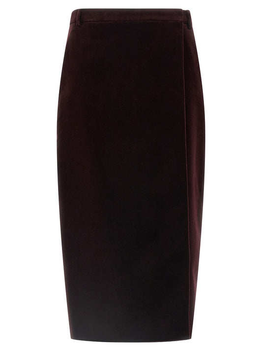 Velvet skirt Skirts