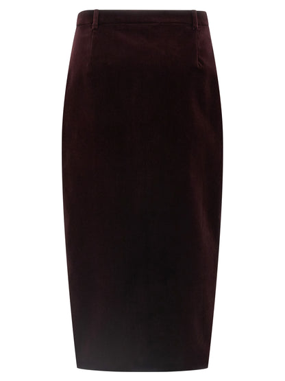 Velvet skirt Skirts