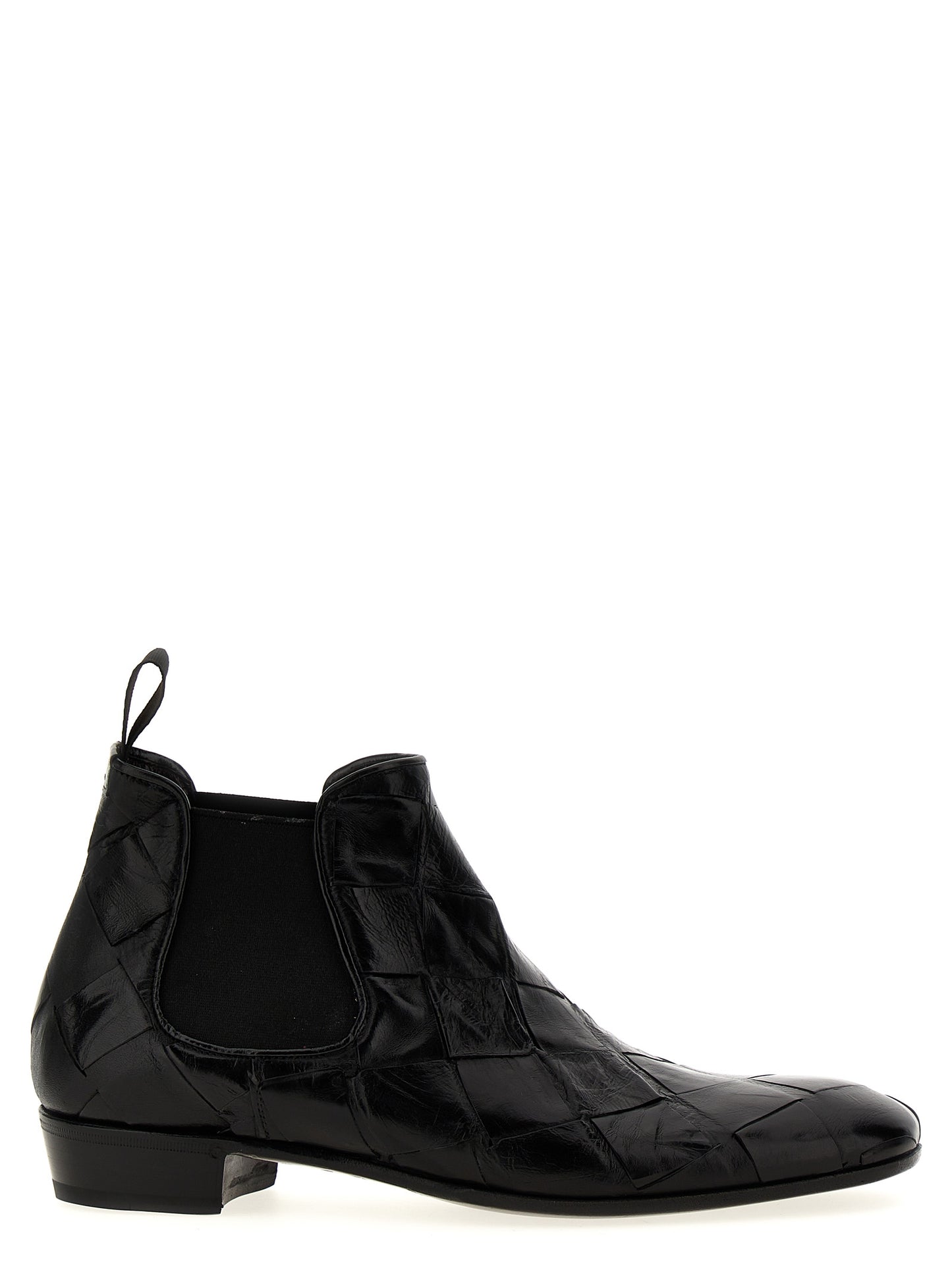 Braided leather ankle boots Boots, ankle boots