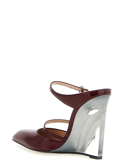 'Gucci Rosso Ancora' sabots Wedges