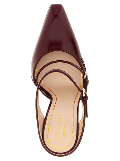 'Gucci Rosso Ancora' sabots Wedges