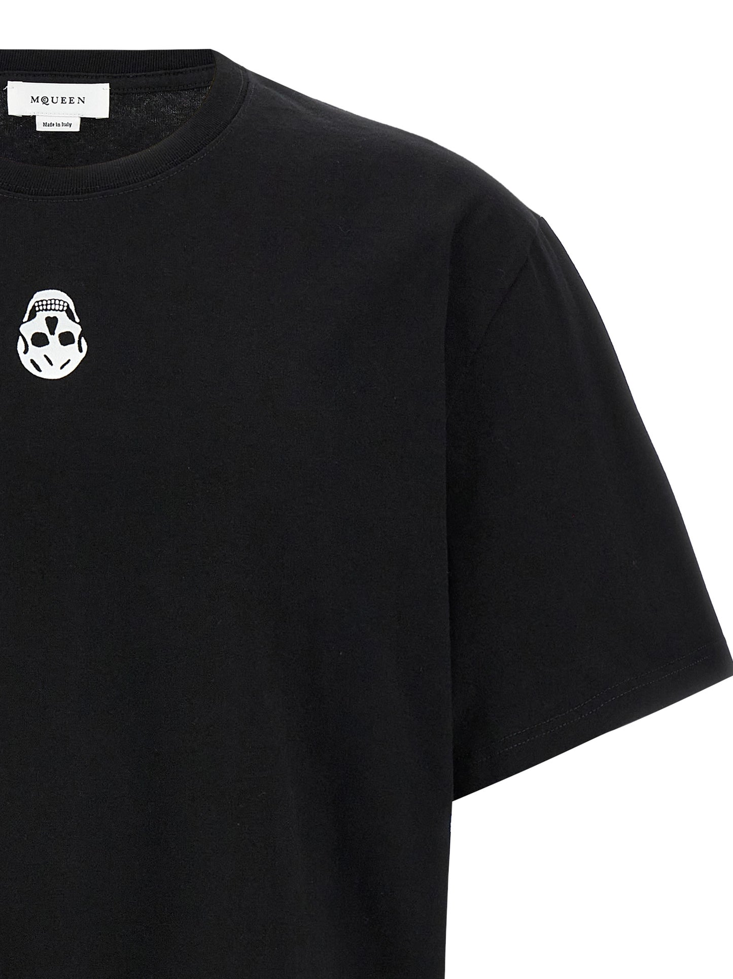 Flocked 'Skull' T-shirt T-shirt