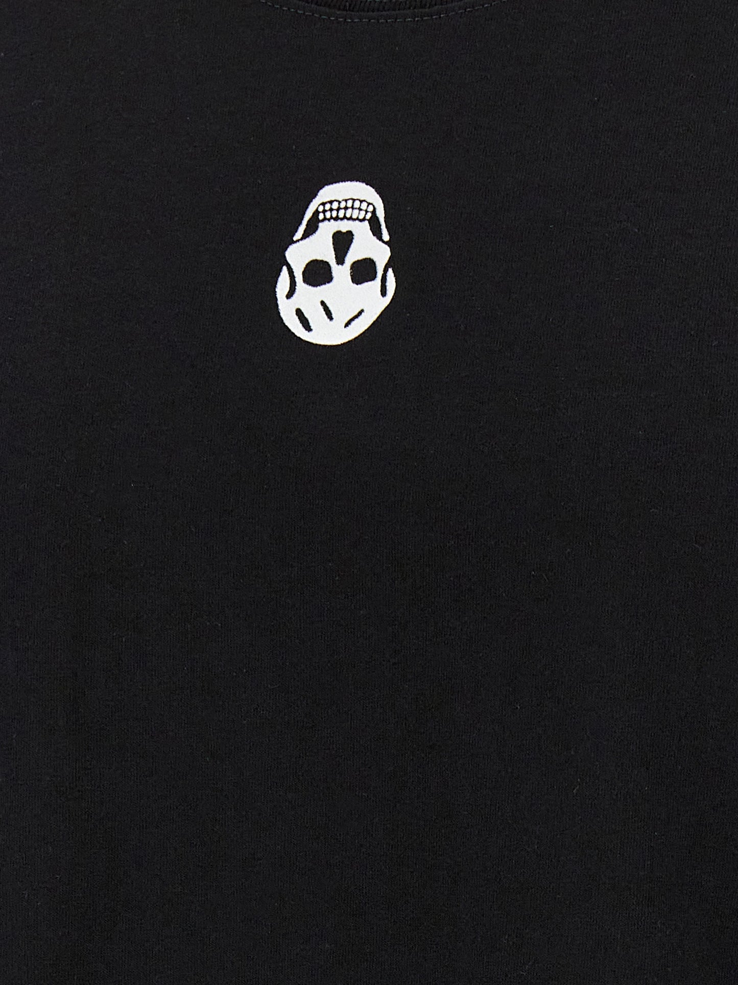 Flocked 'Skull' T-shirt T-shirt