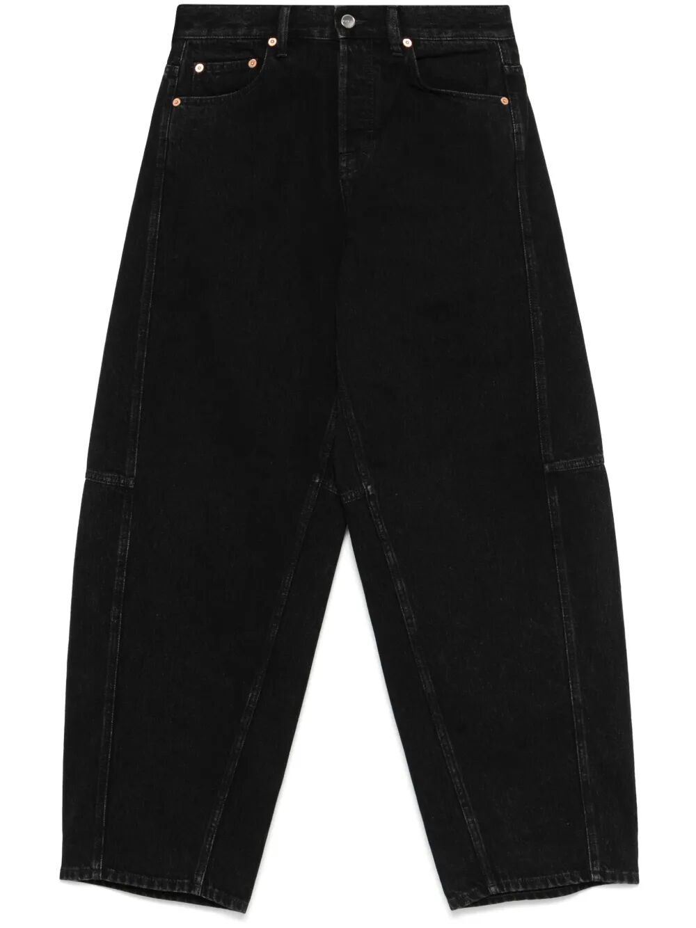 BALLOON PNT BLACK DENIM_PETITE PANTS