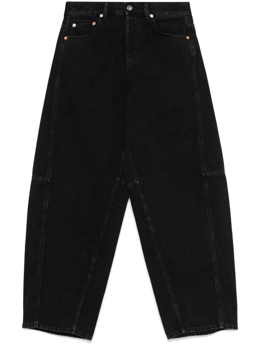 BALLOON PNT BLACK DENIM_PETITE PANTS