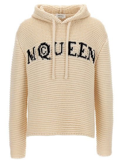 Inlaid logo hoodie Sweatshirt