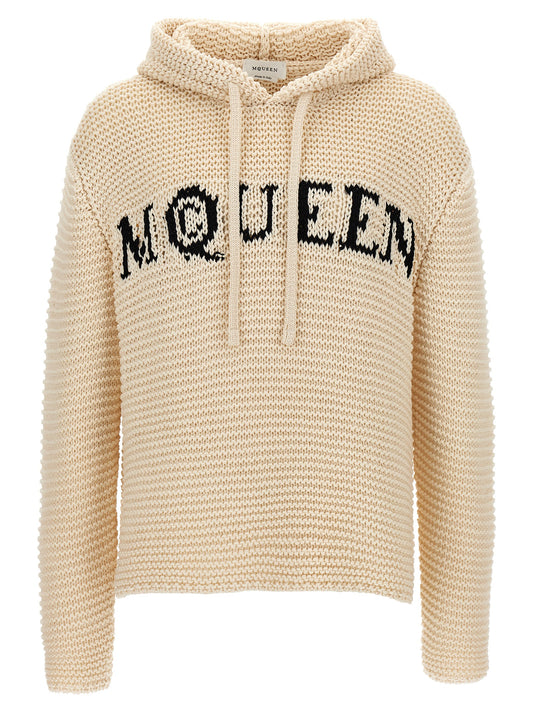 Inlaid logo hoodie Sweatshirt
