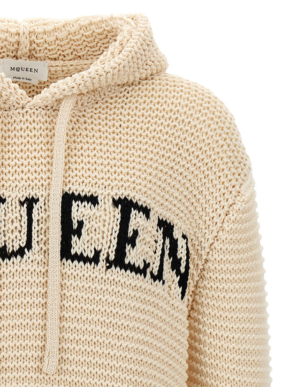 Inlaid logo hoodie Sweatshirt