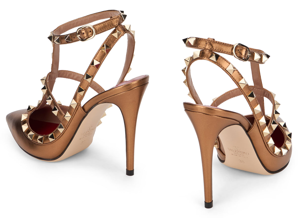 Valentino Garavani Rockstud pumps in laminated leather