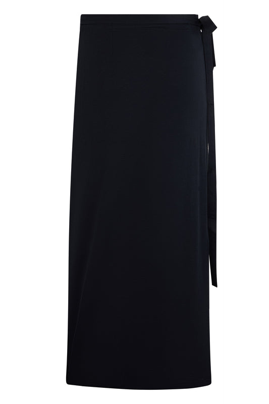 Long skirt with wallet in cotton and silk ACC