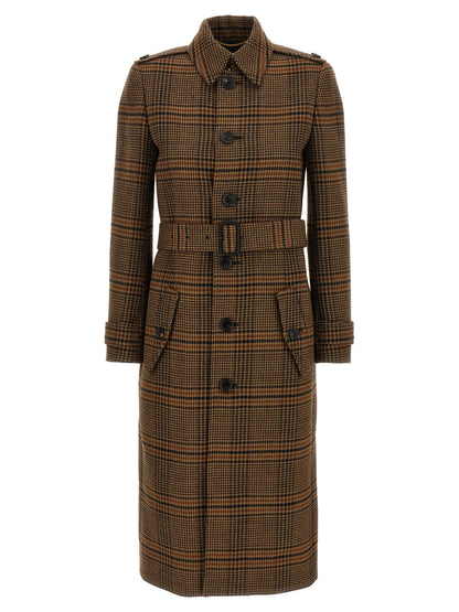 Prince of Wales Wool coat Coats, trench coats